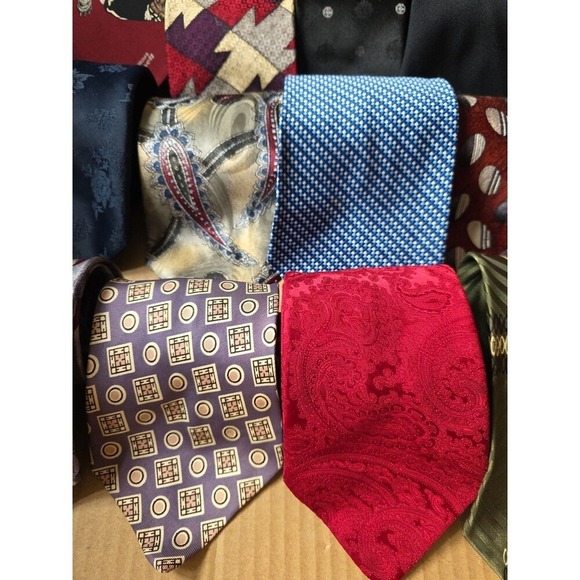 Mixed Lot of 17‎ Men's Neckties Business Casual Dress Wear Variety - Picture 3 of 6